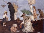 Shrimp fishers at Saint-Georges Rupert Bunny